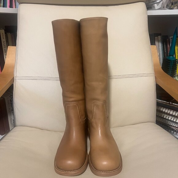 Steve Madden Riggs Boots in color Banana Leather size 7.5 New - Picture 3 of 5